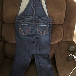 Hollister jean overalls